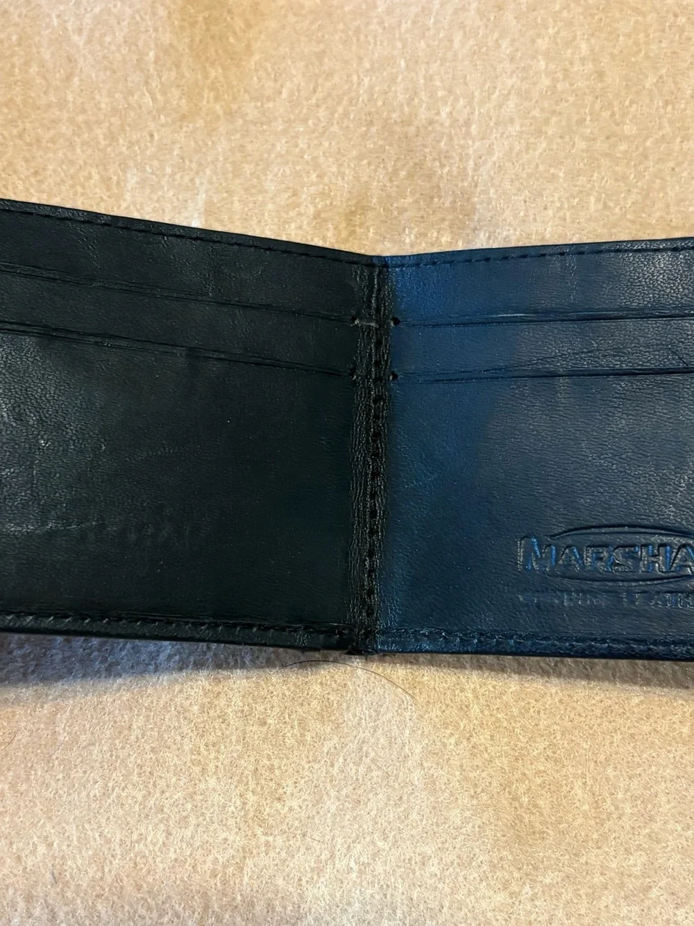 Marshall Black Leather Wallet